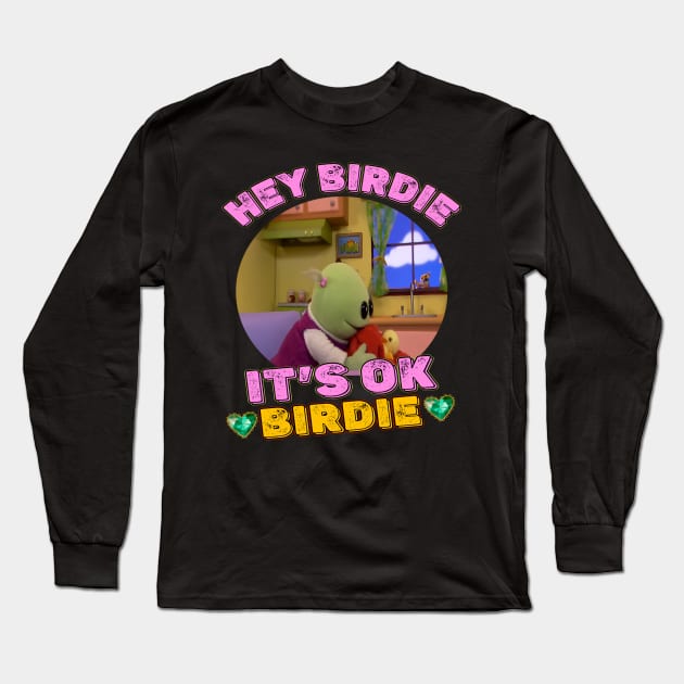 Hey Birdie It Is Ok Birdie - Cute Nanalan Birdie Trendy Scene Long Sleeve T-Shirt by Pharaoh Shop